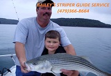 Striper fishing guide service
